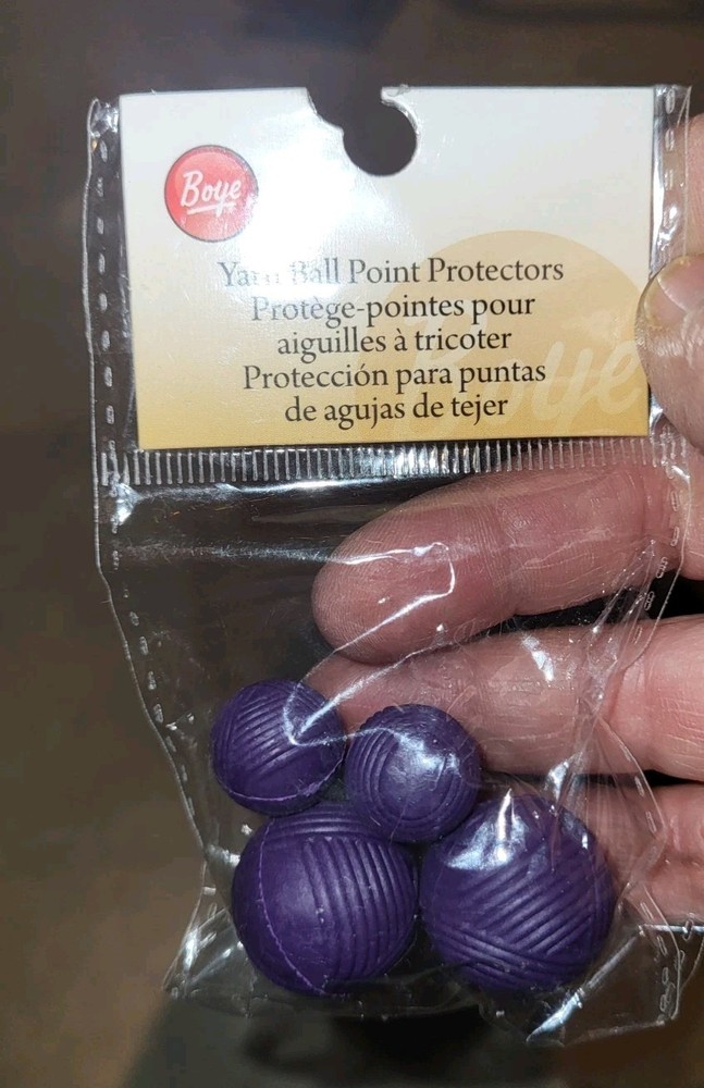 Boye Point Protectors For Knitting Needles 4/Pkg- Vintage Nos