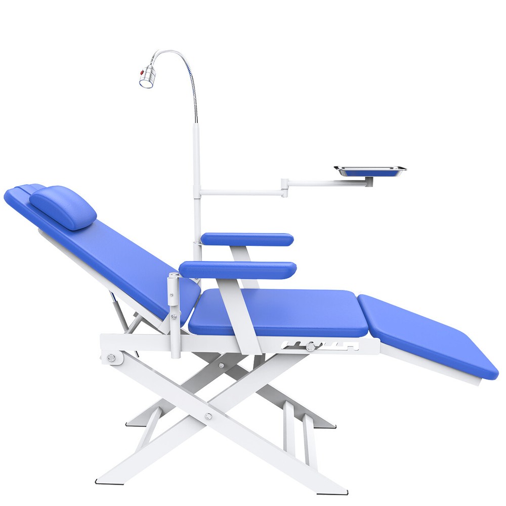 Dental Unit Chair Computer Controlled DC Motor / Mobile Folding Chair&LED Light