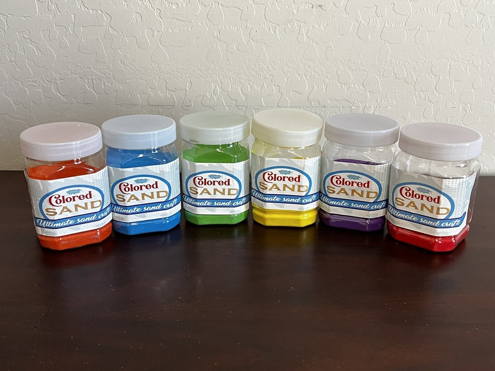 JJ Care Colored Art Sand 6 Bottles Set