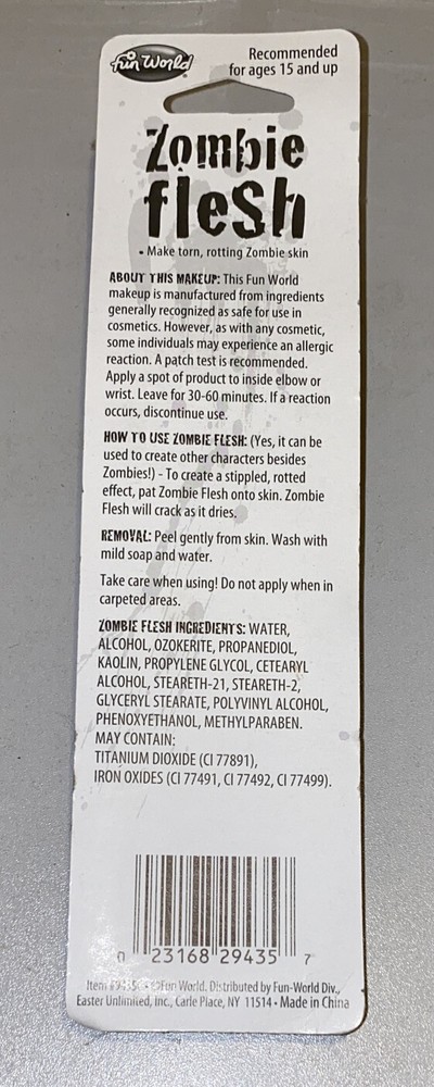 Zombie Flesh Makeup