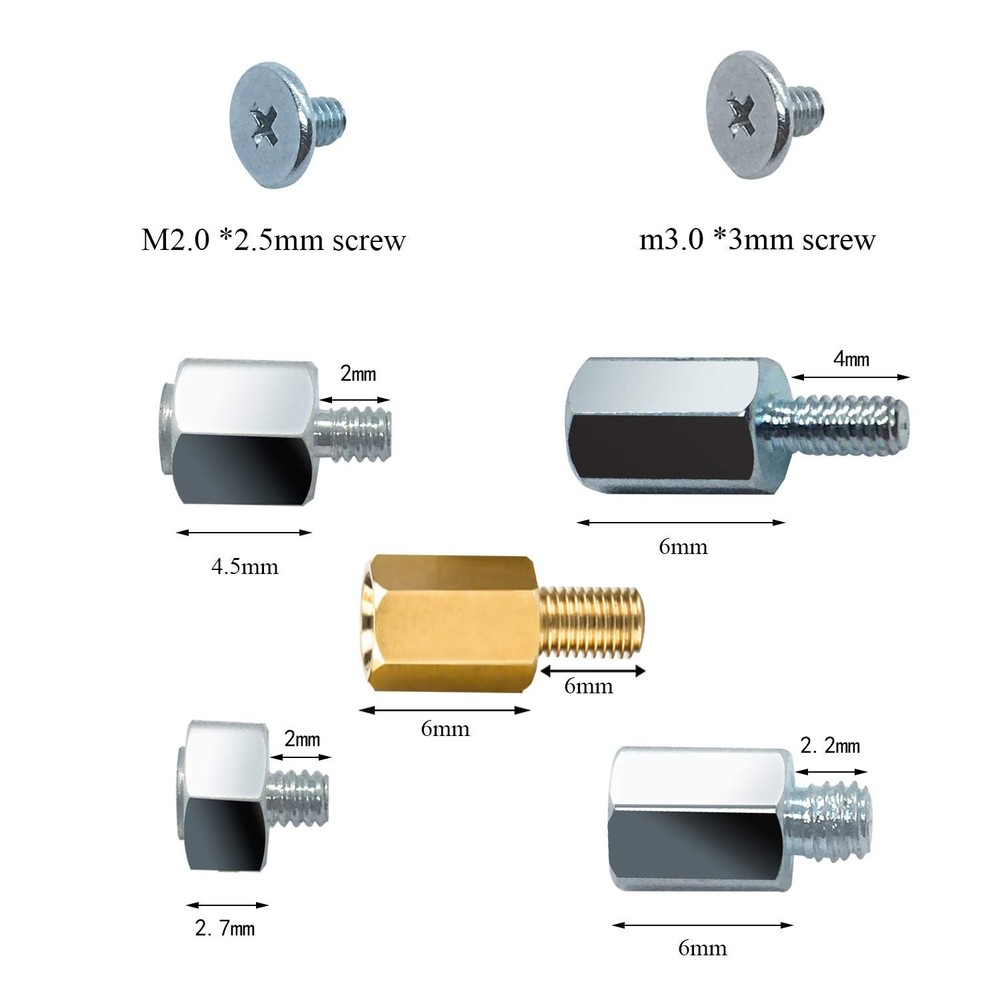 Comprehensive M.2 SSD Mounting Solution for ASUS Gigabyte Motherboards - 30pcs