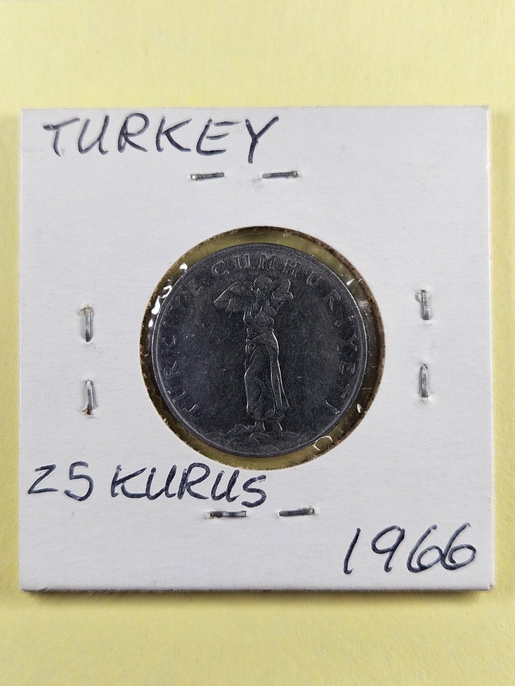 COINS - TURKEY - 25 KURUS 1966