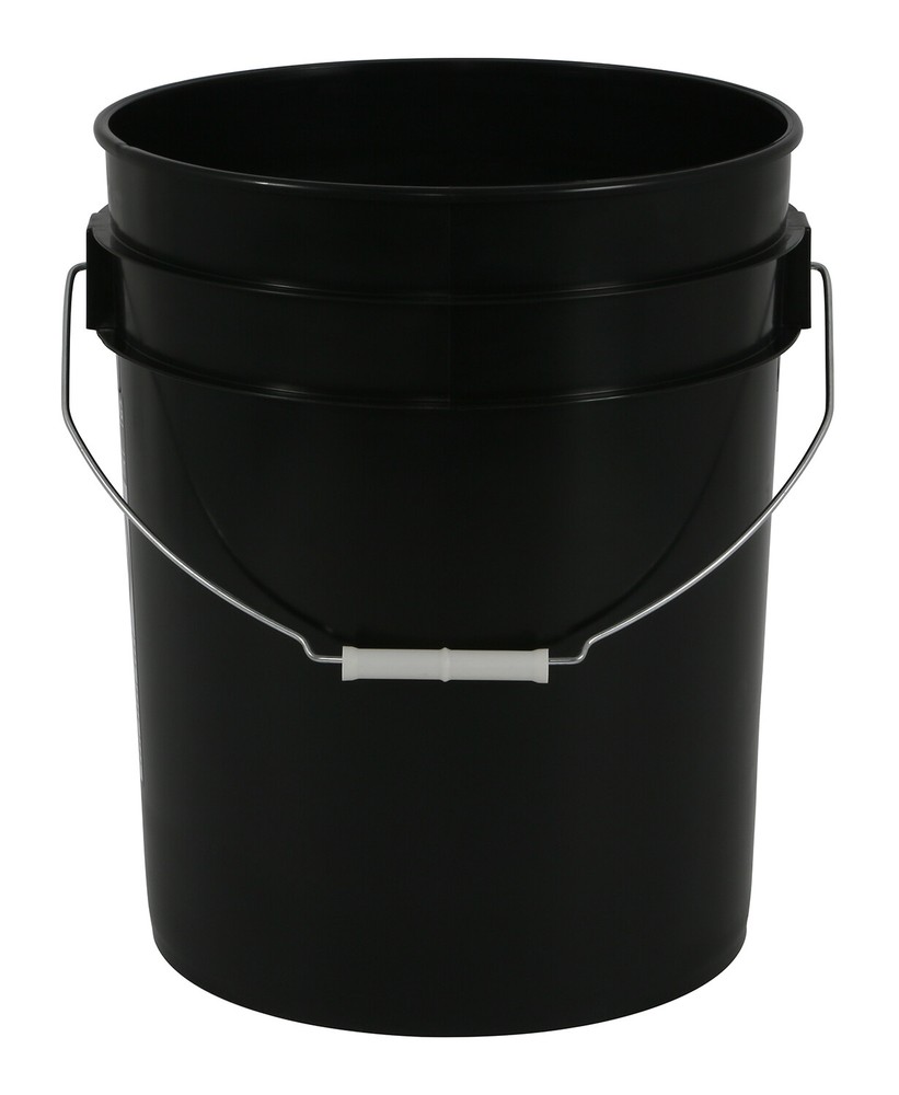 Gro Pro black plastic bucket 5 gallon 2 pack