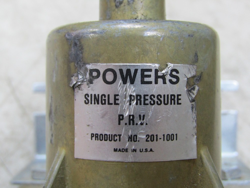 💥POWERS 1/8" SINGLE PRESSURE REDUCING VALVE 0-30 PSI 201-1001