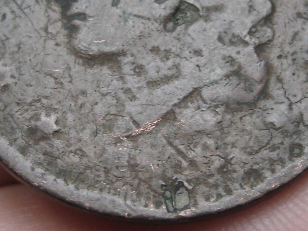 1836 Matron Head Large Cent Penny- About Good Details