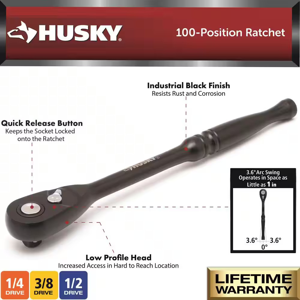 100-Position Ratchet Set (5-Piece)