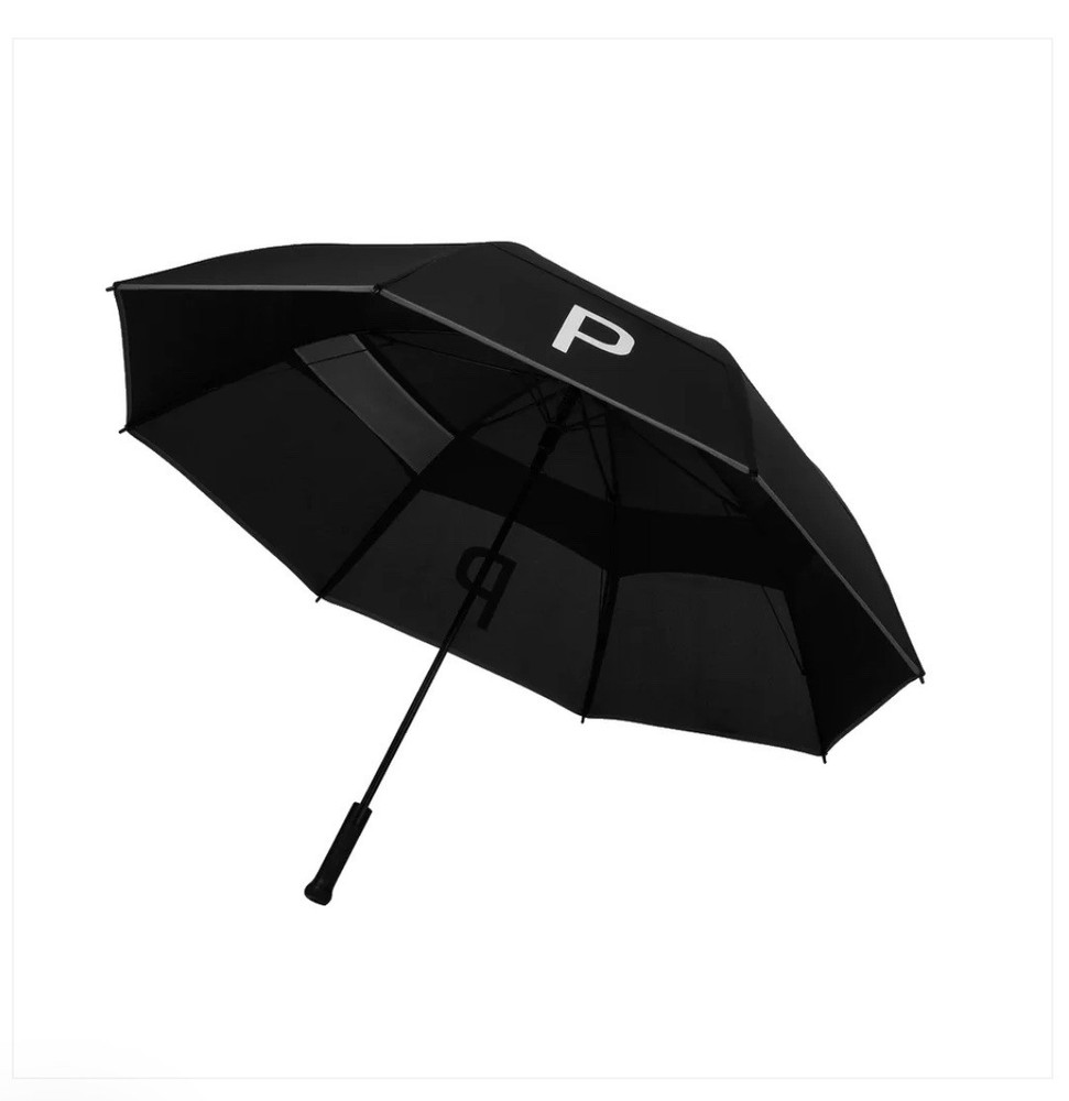 Double Canopy Puma Golf Umbrella - Black/White - New