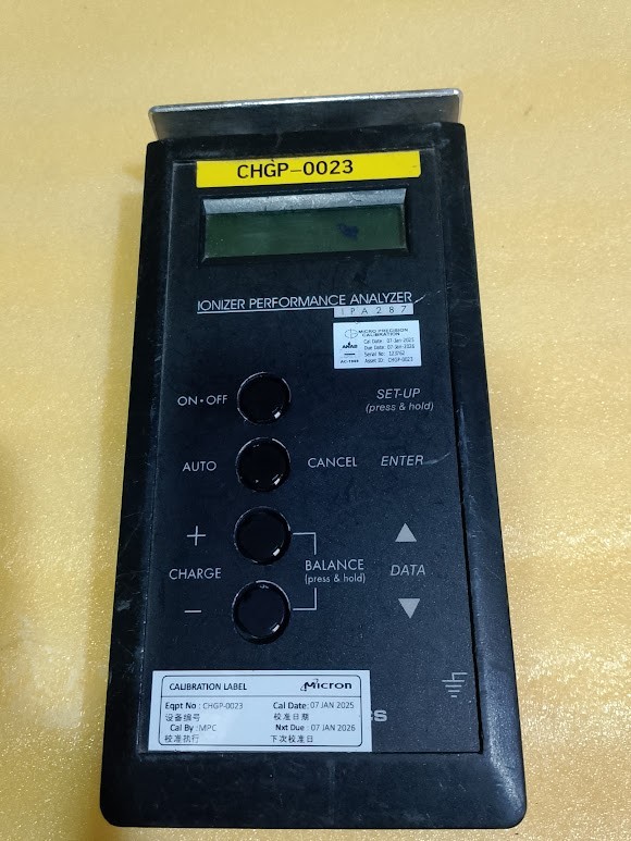 MEX Monroe Electronics CHGP-0023 IONIZER PERFORMANCE ANALYZER 287a Ver 1.13