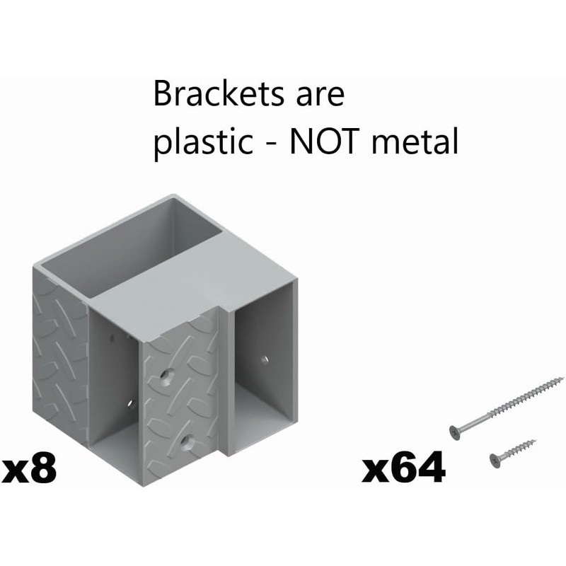 Workbench Construction Kit Plastic Brackets Hardware Plans DIY Project Support