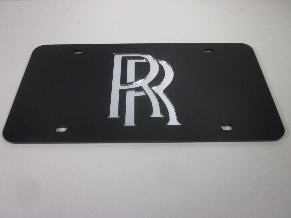 Rolls-Royce Acrlic Mirror License Plate Auto Tag nice