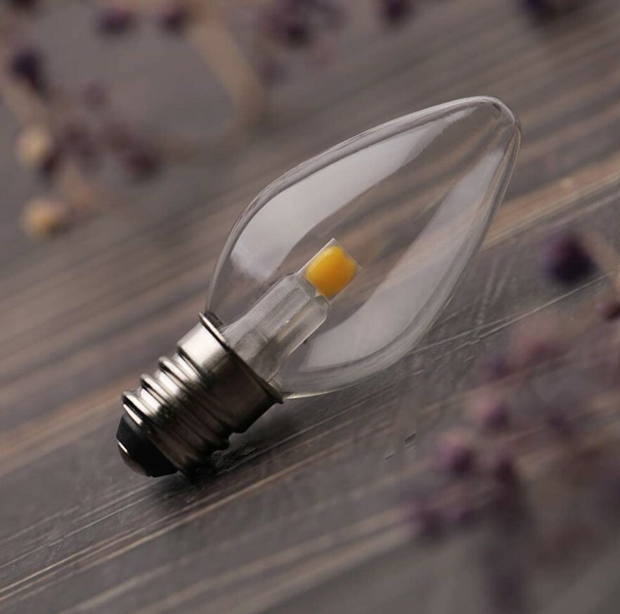 LED Night Light Bulb – C7 E12 LED Bulbs – Candelabra Light Bulbs, 0.6 6 Pack