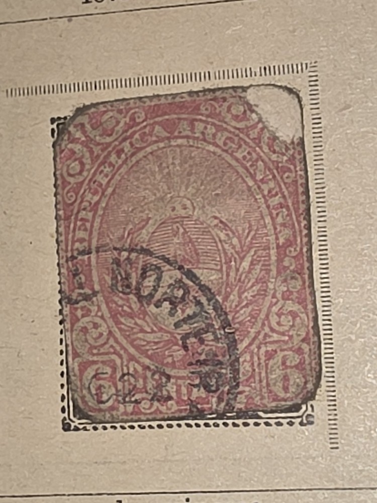 Foreign Argentina 6c Stamp Used - #I363
