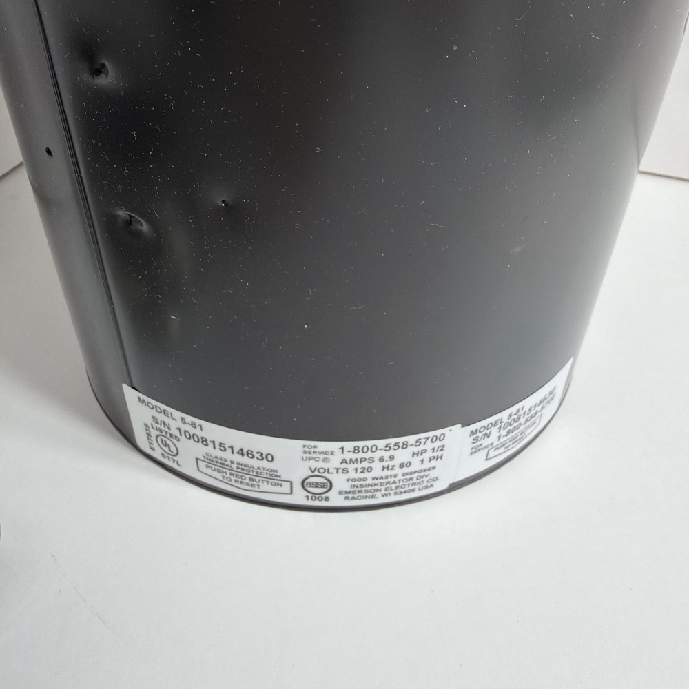 InSinkErator Badger 5 Garbage Disposal, Standard Series 1/2 HP Continuous Feed