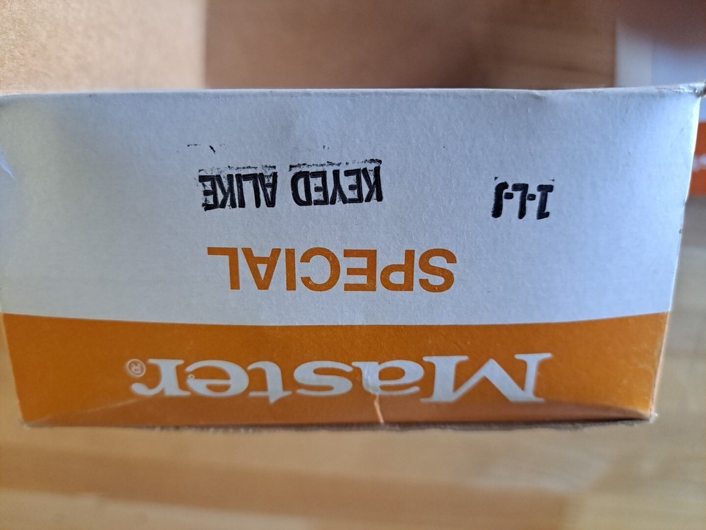 3 Master Lock 1LJ KD Padlock NOS Keyed Alike
