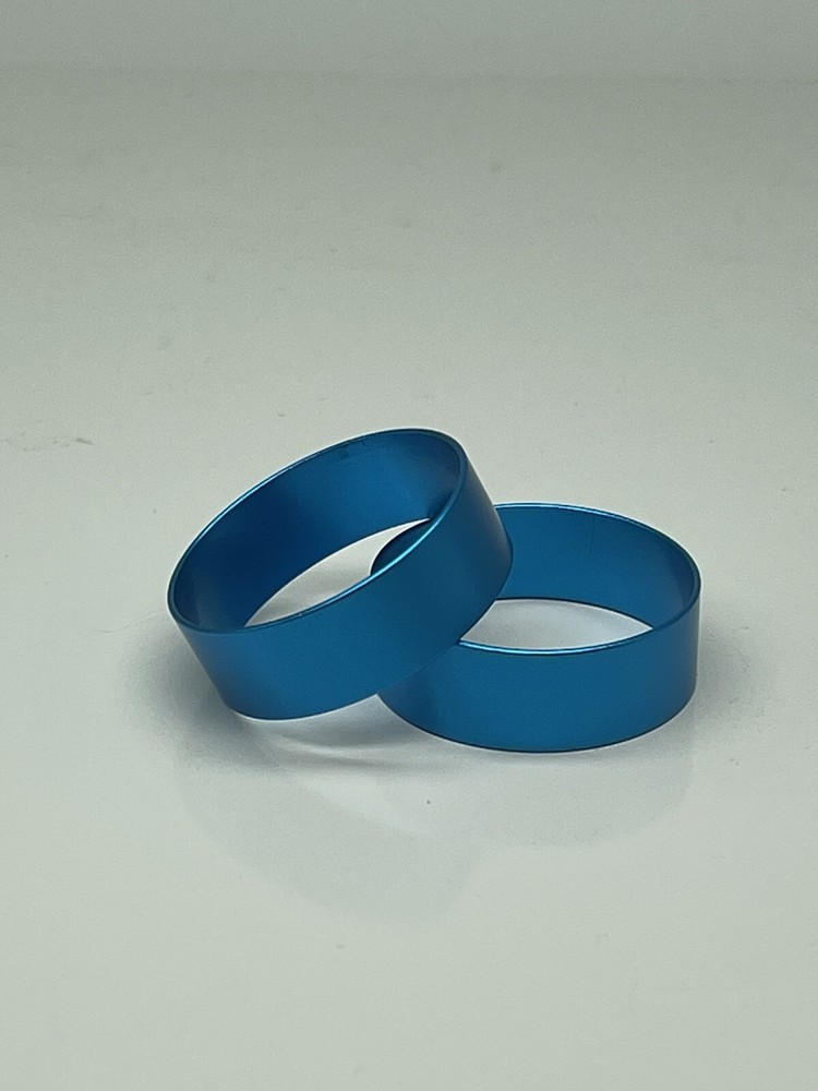 duck call band Anodized Aluminum Caribbean Blue