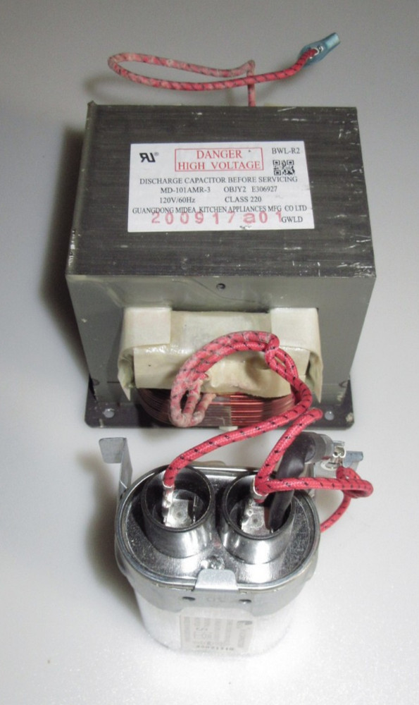 PowerXL BDK03 Microwave Oven Transformer, Capacitor, Rectifier Diode