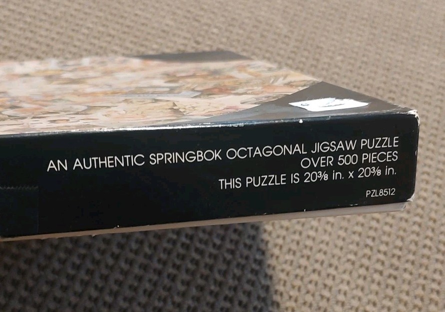 AUTHENTIC SPRINGBOK OCTAGONAL JIGSAW PUZZLE SWEET SENTIMENTS PZL8512