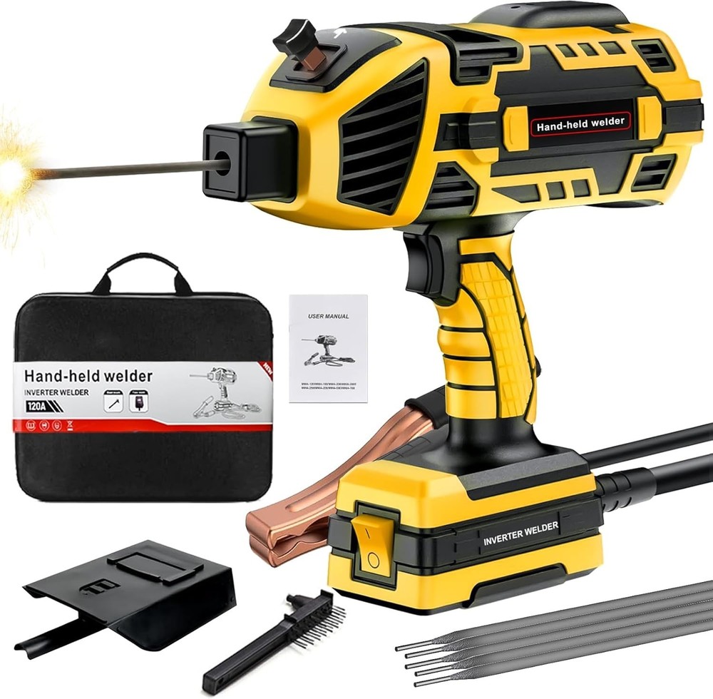 Portable 110V Handheld Welding Machine with IGBT Inverter & 5 Variable Settings