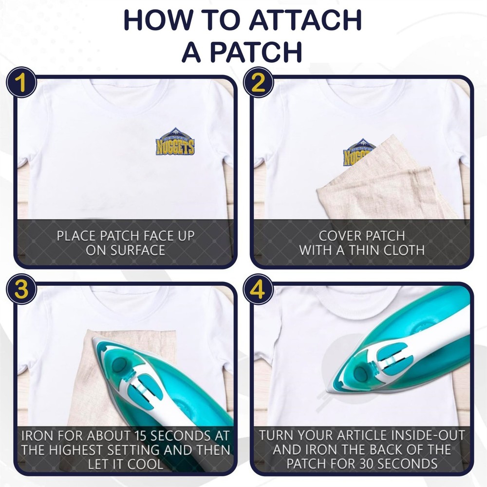 Denver Nuggets NBA Team Logo Iron On Patch - Sew Patch - Embroidered Patch