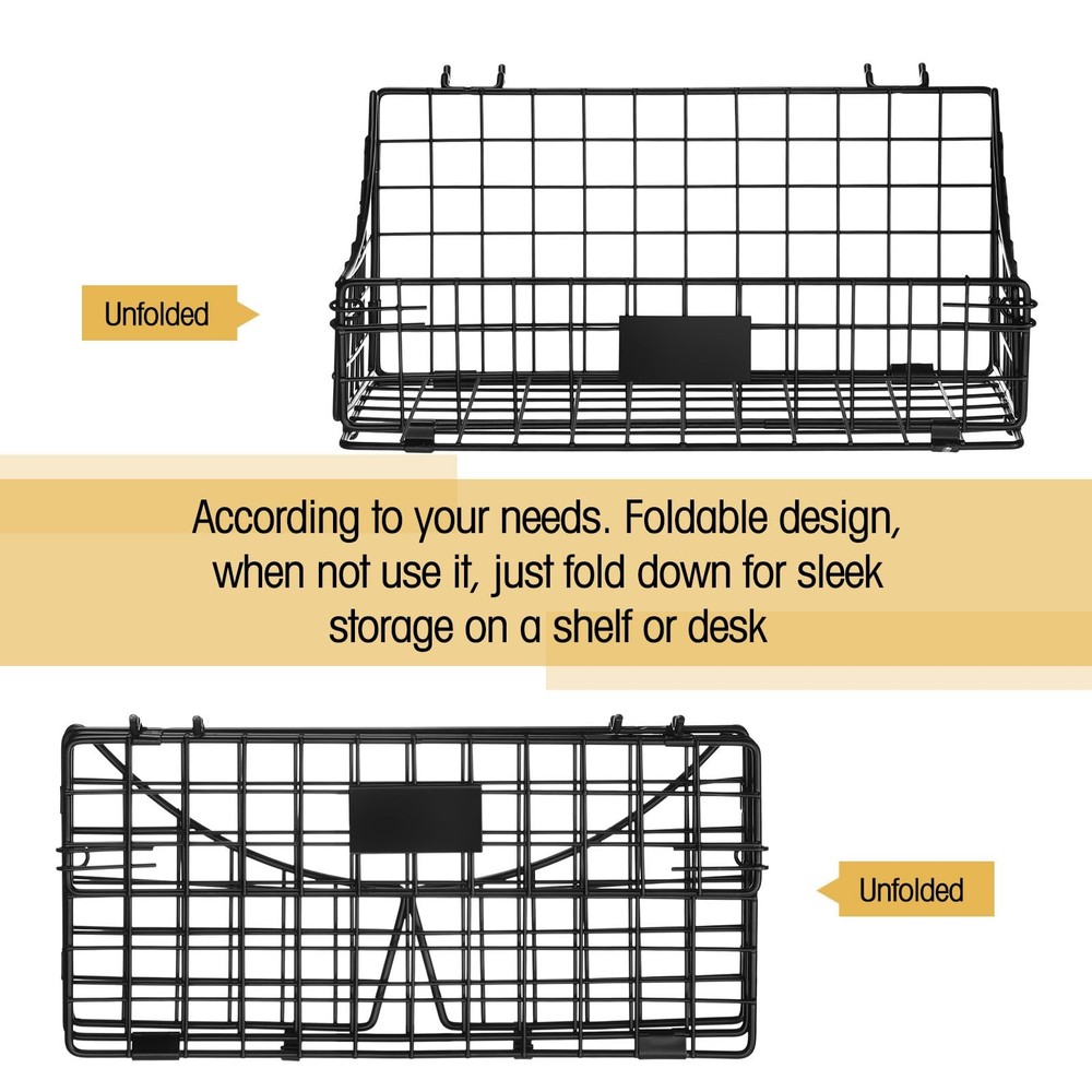 4 Pcs Peg Board Bins and Baskets Peg Board Organizer Pegboard Pegboard Basket...