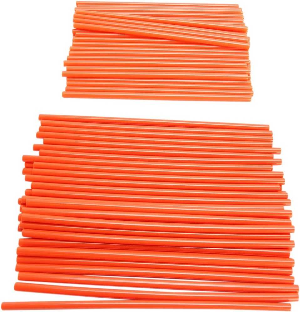 Emgo 80 Pack Orange Spoke Covers (16-26094)