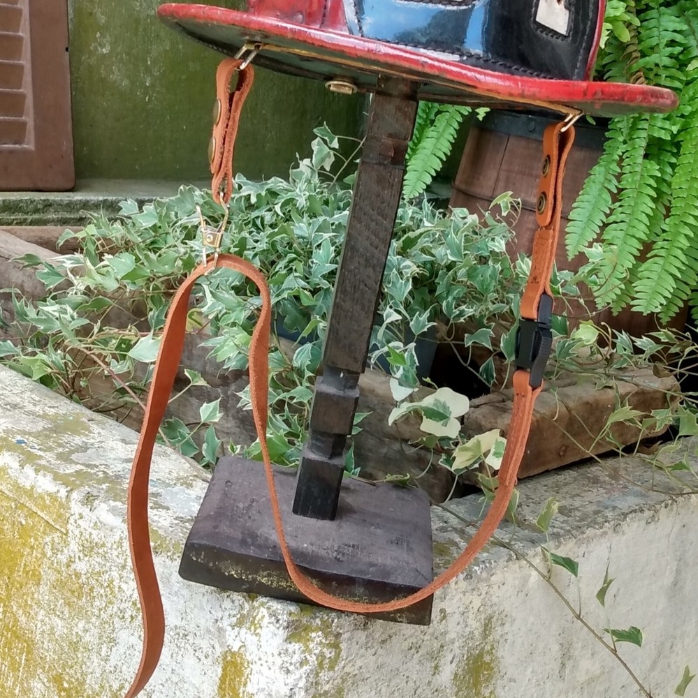 Leather Fire Helmet Chinstrap