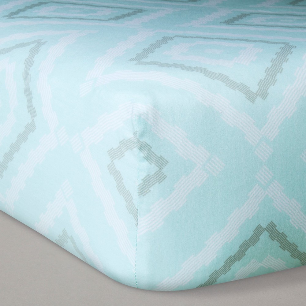 NoJo Dreamer - Mint/Grey Geo Diamond 8 Piece Comforter Set
