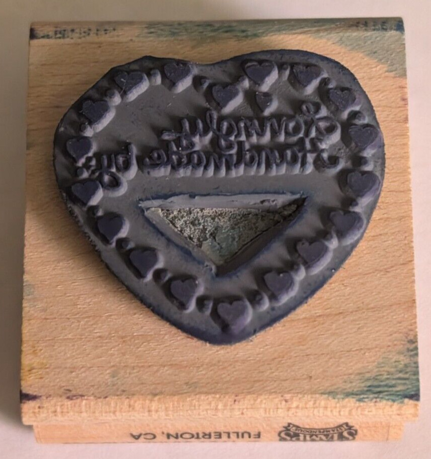 Wood/Rubber Stamp Lovingly Handmade by: Tiny Hearts