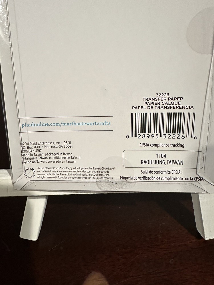 Martha Stewart Crafts Transfer Paper