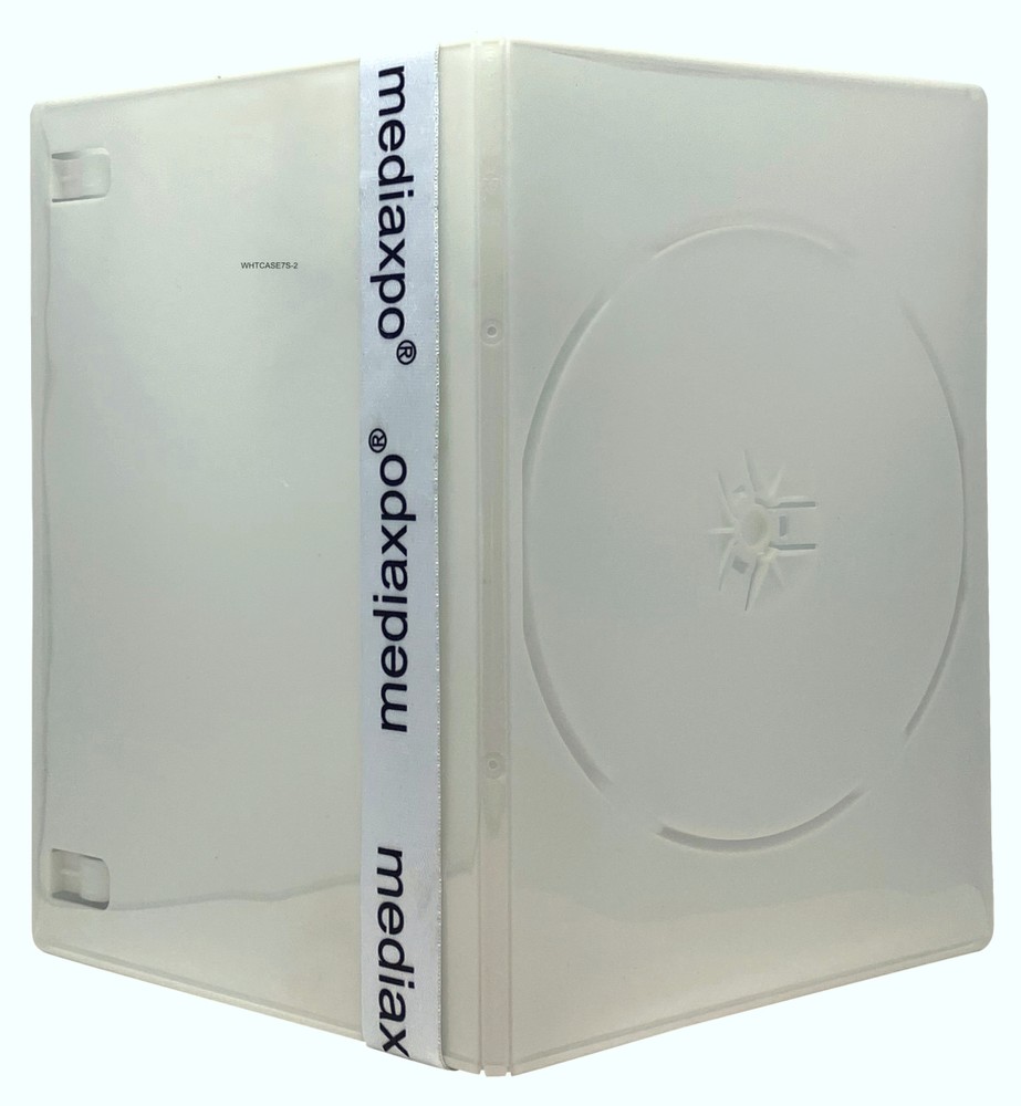 SLIM Solid White Color Single DVD Cases 7MM Lot