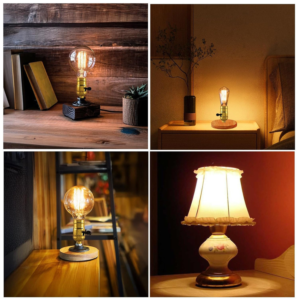 2PCS Lamp Socket Replacement UL Listed E26 Standard Threaded Base Light....