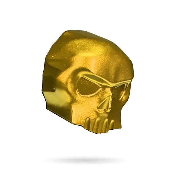 Infamous ETHA3 Skull Back Cap - Gold
