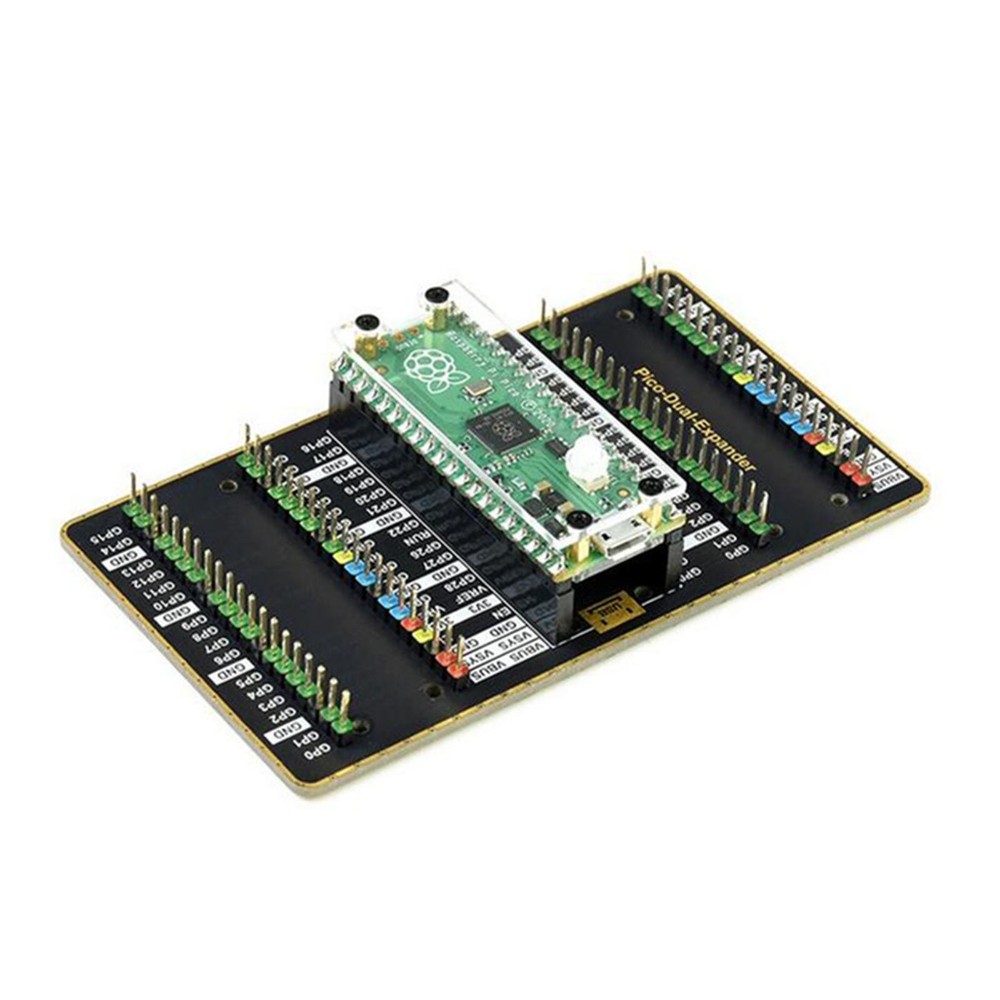 Clear Acrylic Top&Bottom Panel Case With Customs Key Cap for Raspberry Pi Pico H