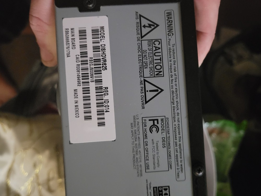 Dish DVR Receiver No Remote or Smartcard