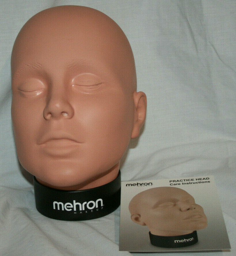 Practice Head makeup volunteer face vinyl mannequin face paint pro study Mehron