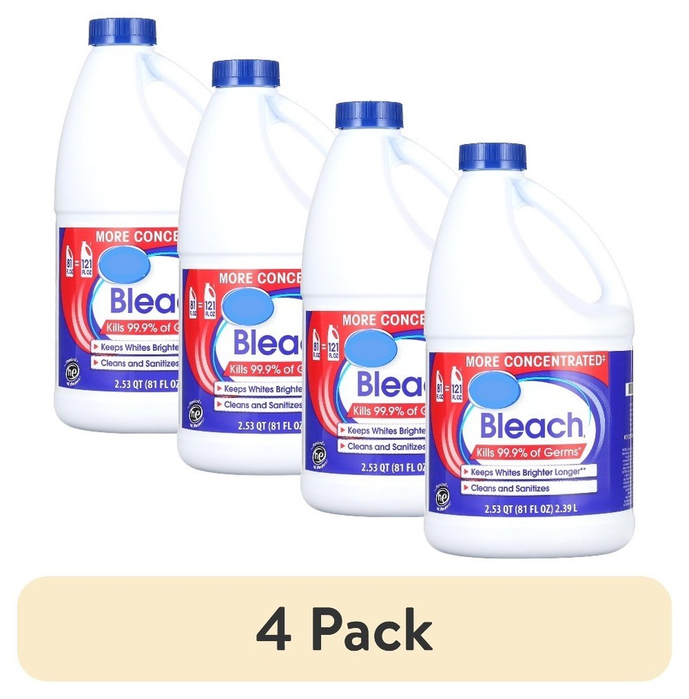 (4 pack)Bleach, 81 fl oz