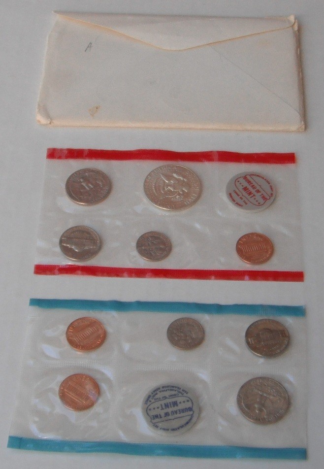 3 Mint Sets-1970 US government issue-includes scarce 1970-D half--part silver