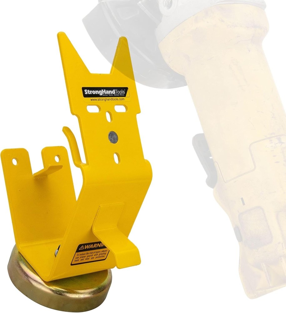 Compact Magnetic Power Grinder Rest - Includes Wrench & Cable Storage Solutions