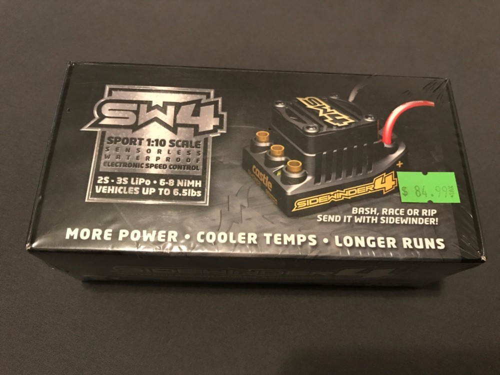 Castle Creations SW4 Sidewinder 4 WP Sensorless ESC / Speed Control Only