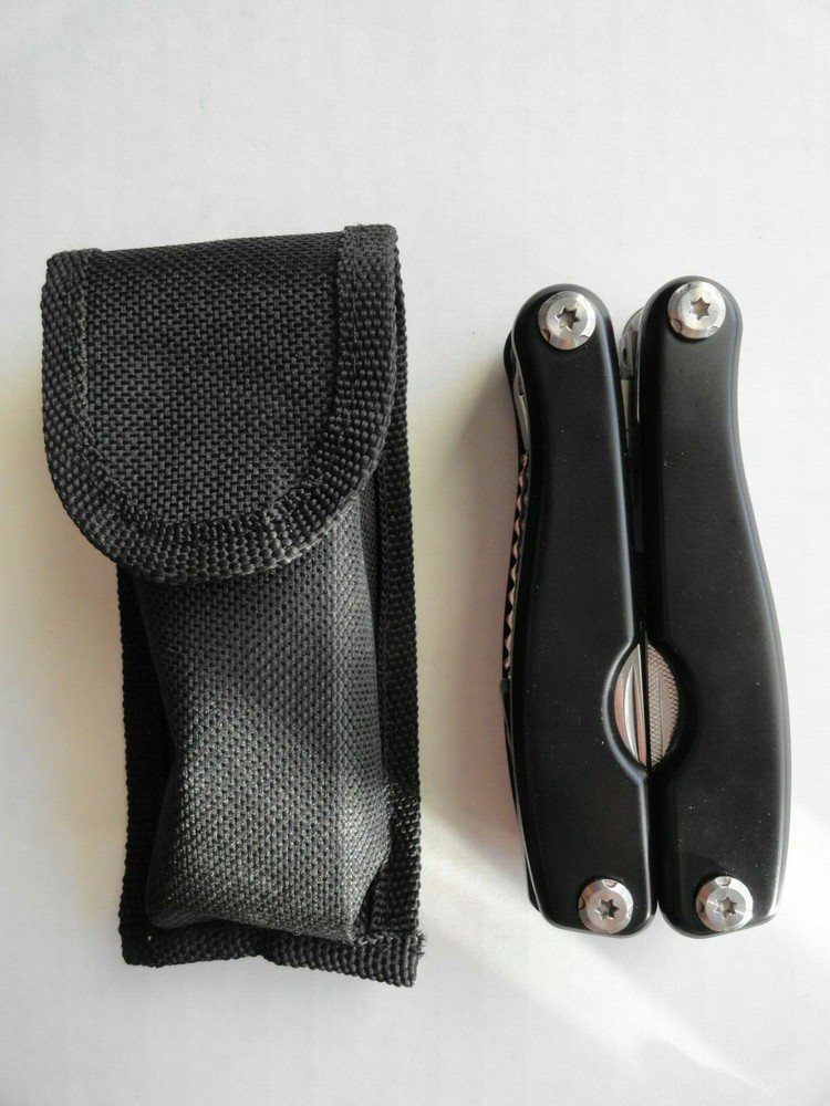 Ozark Trail Black 12 in 1 Multitool Pliers w/ sheath