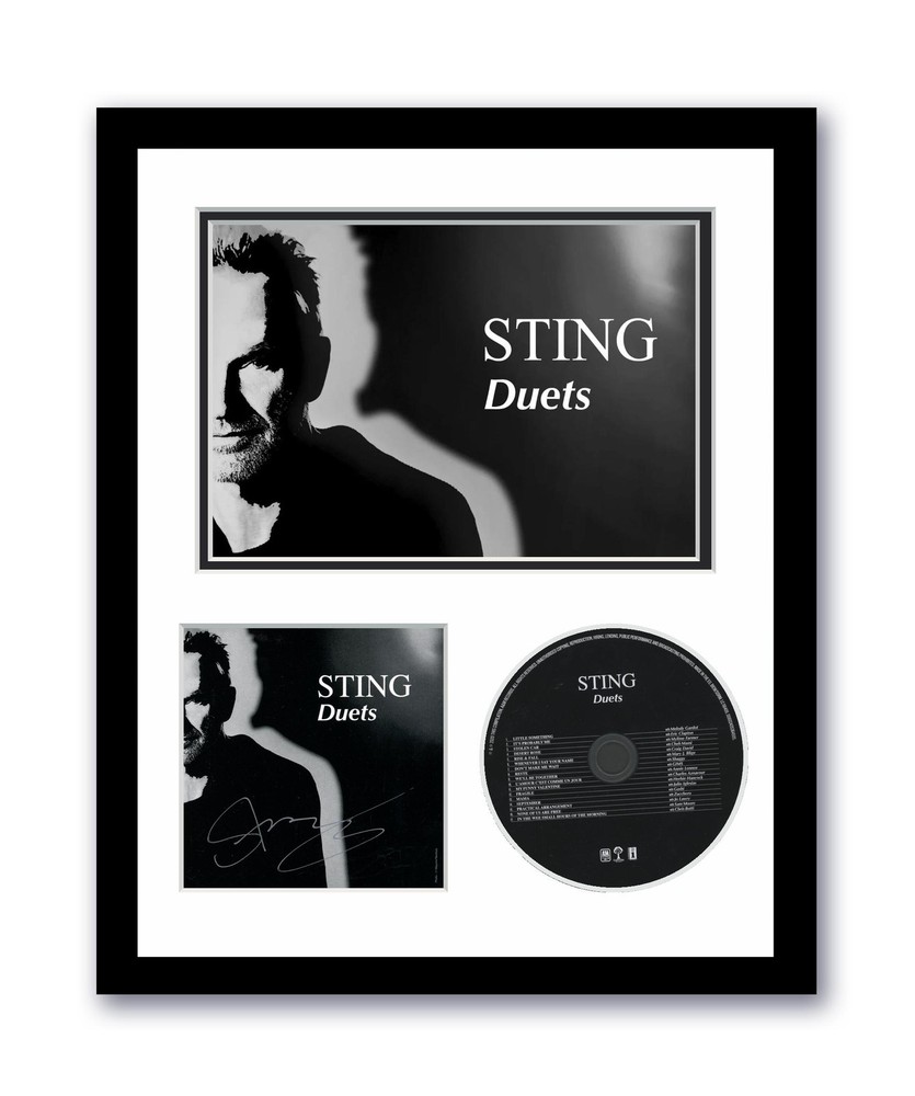 Sting Autographed Signed 11x14 Custom Framed CD Photo Duets ACOA