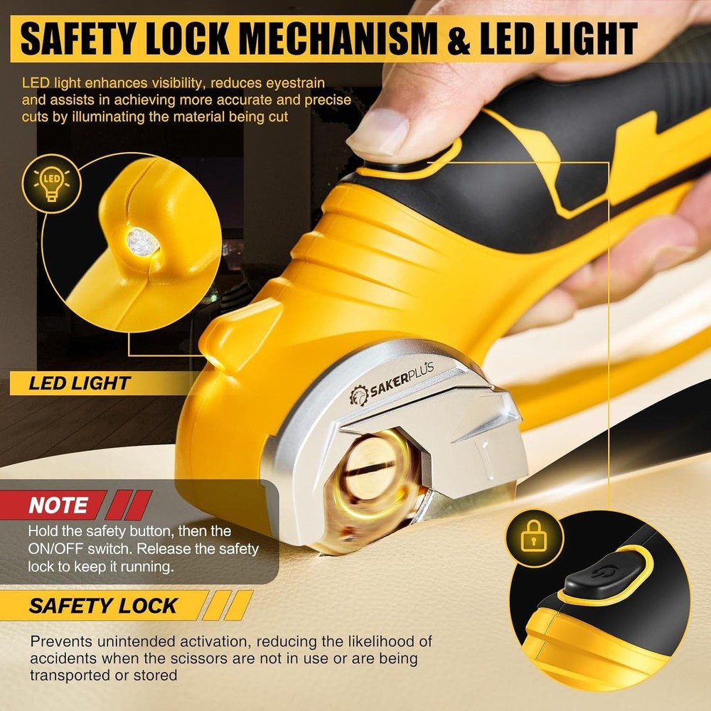 Rechargeable Rotary Cutter for Box & Fabric, Ultimate Cordless Cutting Tool