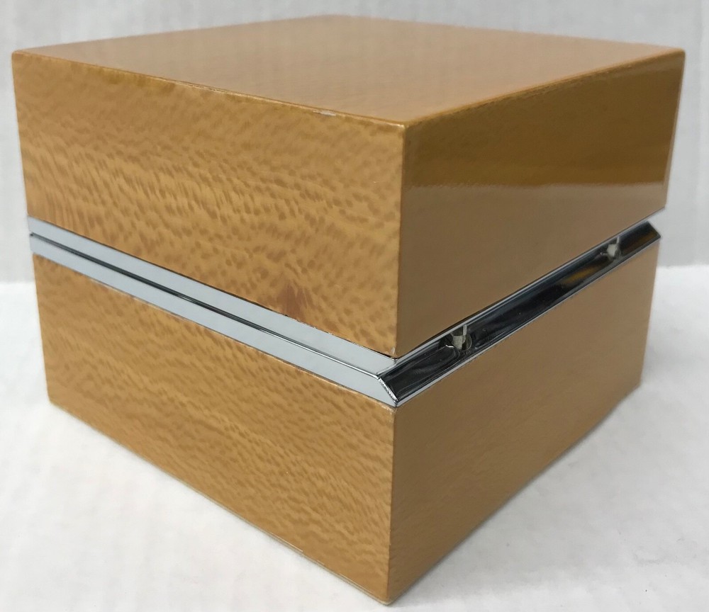 Concord vintage Authentic Wood Watch Box Presentation display Storage Case