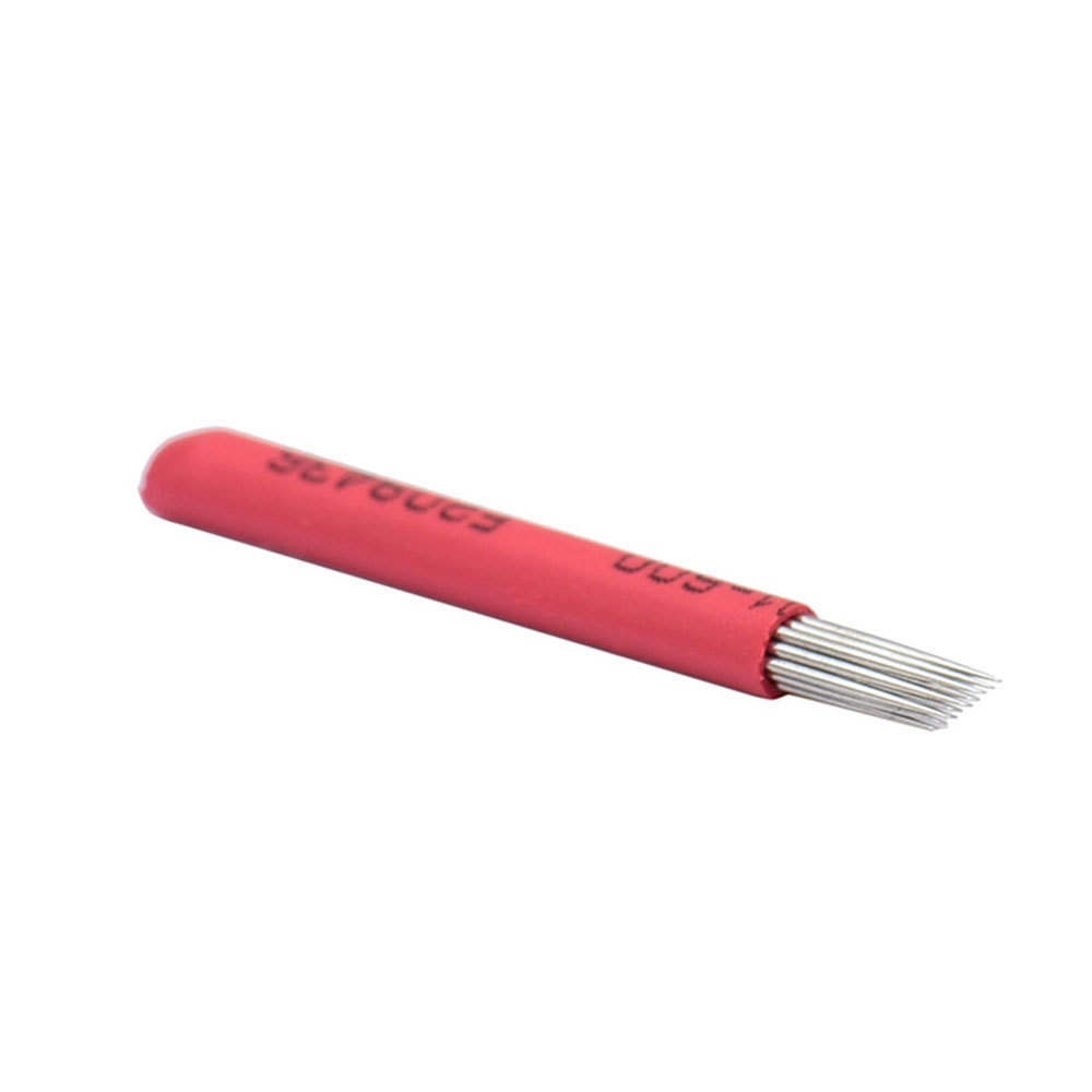 Microblading Bevel Round R19 Needles Semi Permanent Makeup Eyebrow Tattoo Blades