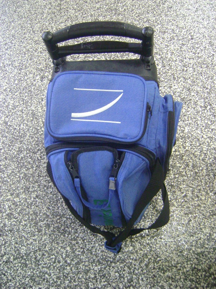 Brunswick Zone 1 Ball Roller Bowling Bag, Sky Blue,