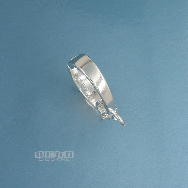 Sterling Silver Hinged Pendant Bail Clasp Connector / Enhancer, Open Loop #33318