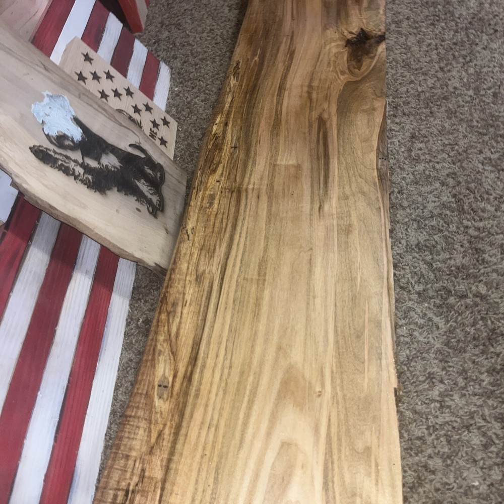 Reclaimed Spalted Maple /Fireplace Mantel Hand Planed/Solid Maple