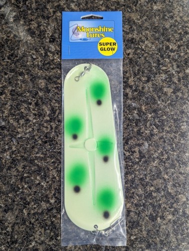 Moonshine Lures Dodger Size 3 - Bad Toad - 8" Salmon Flasher