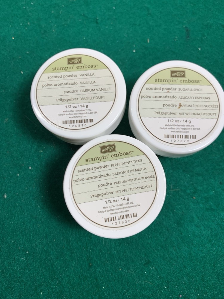 Stampin Up Scented Embossing Piwders