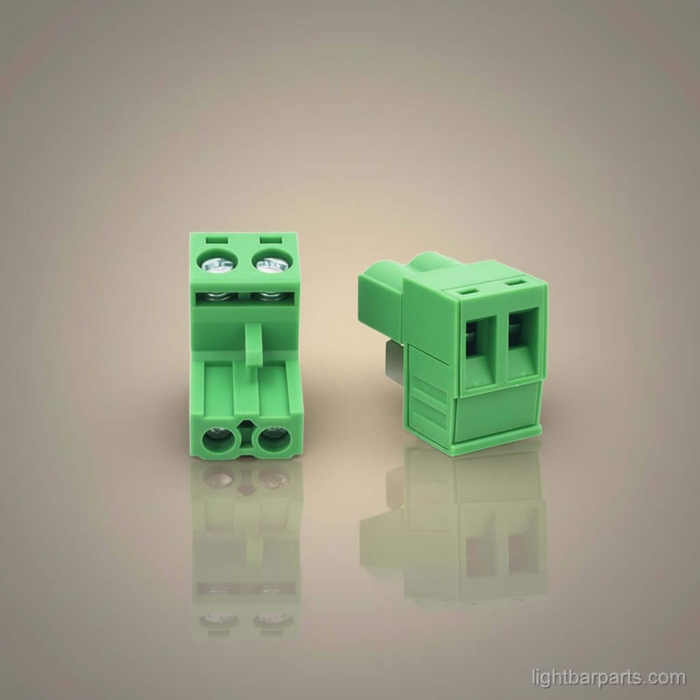 Replacement 2 Pin Plug Connector - Federal Signal Code3 Carson Whelen MasterCom